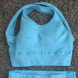 Alphalete blue vault bra small